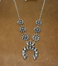 Large Silver Western necklace ￼