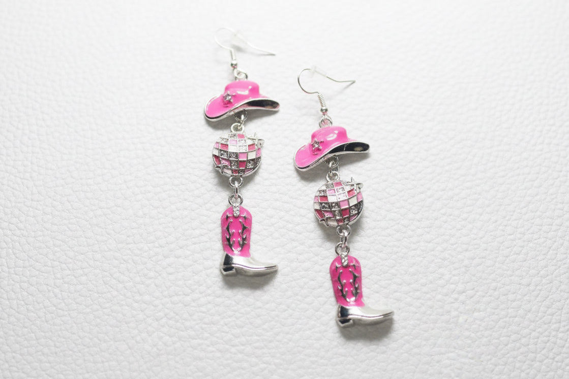 Disco cowgirl earrings ￼