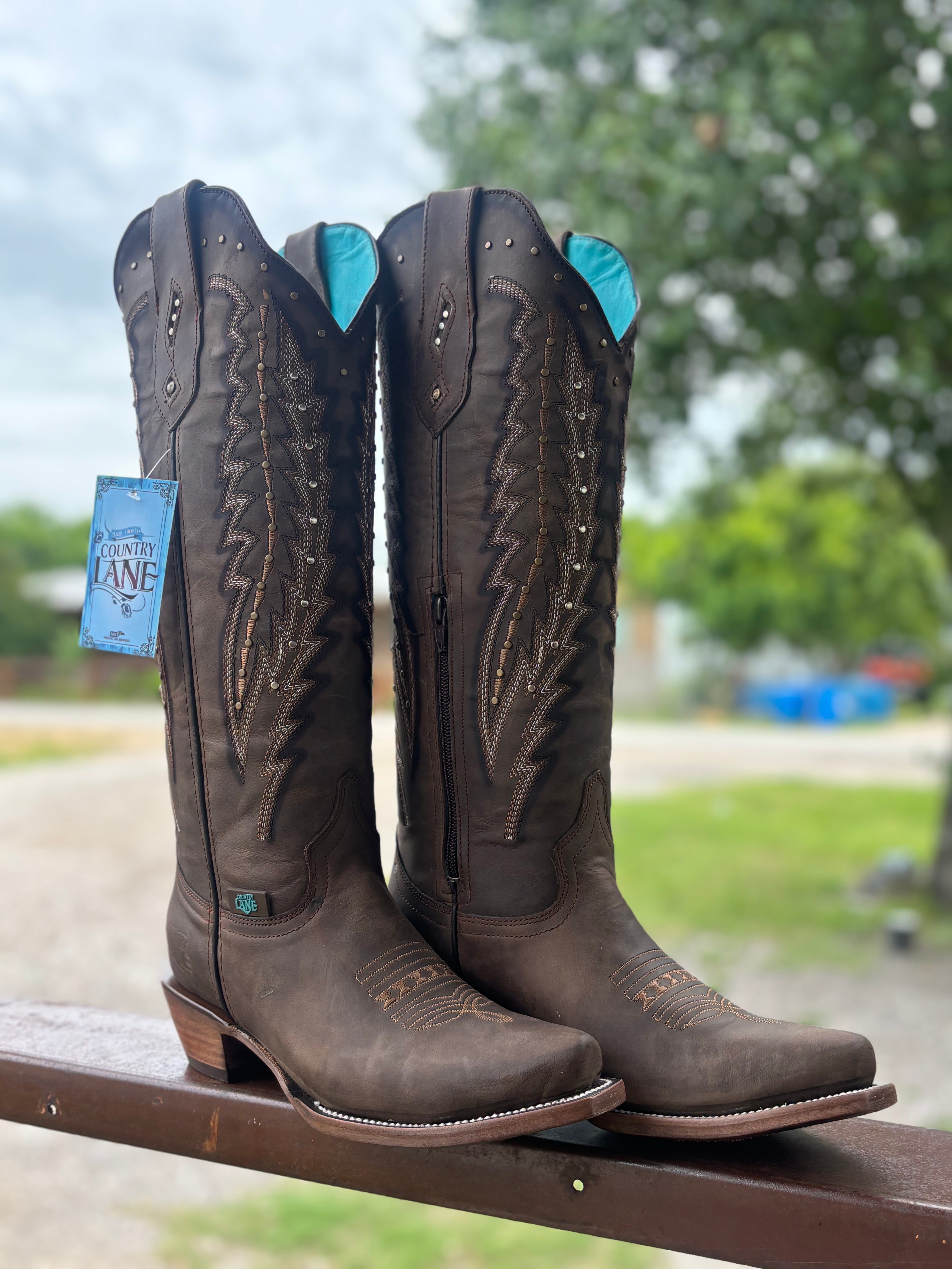 “FABI” Tabaco Tall  Boots