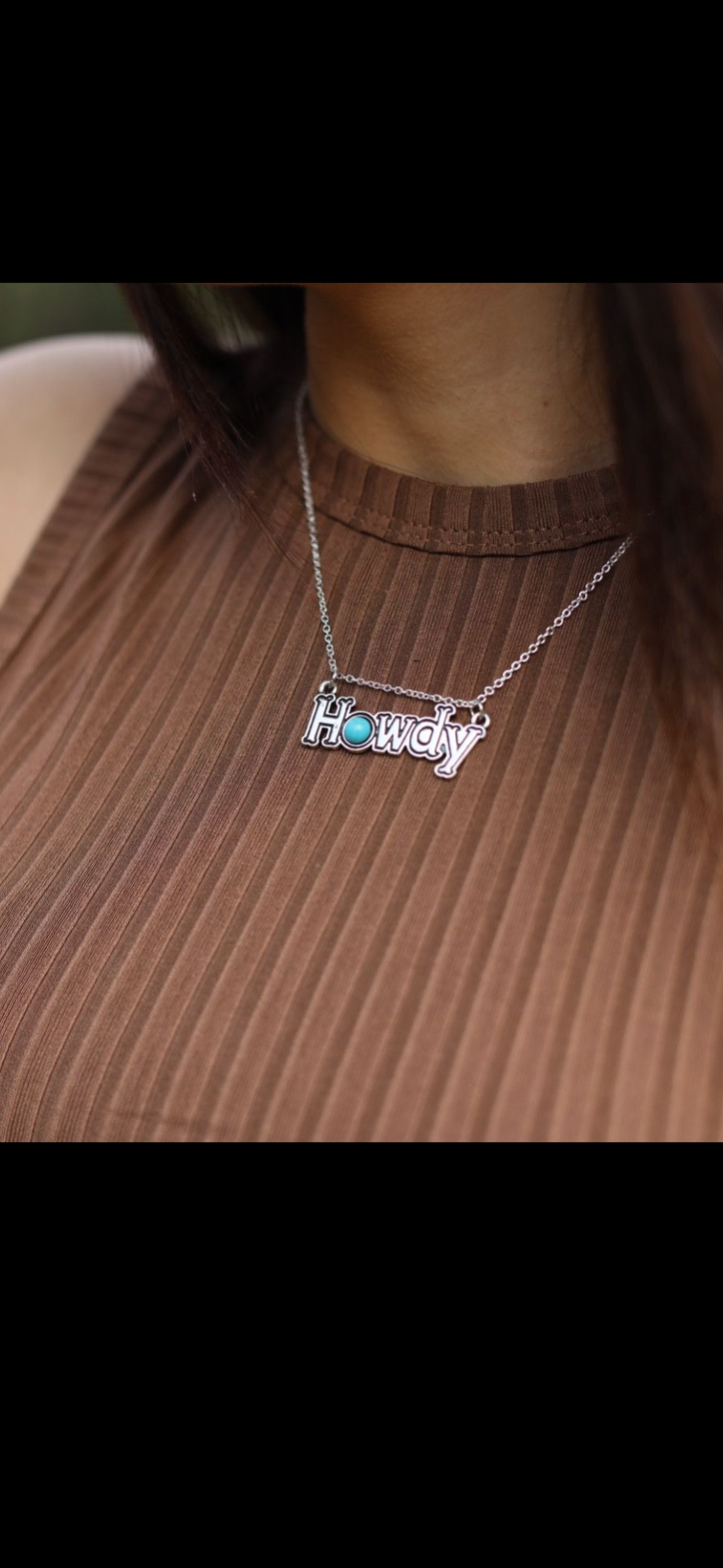 Howdy Necklace ￼