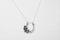 Floral horseshoe necklace