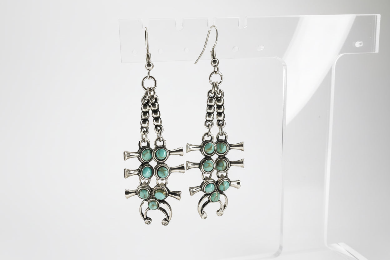 Western necklace earring