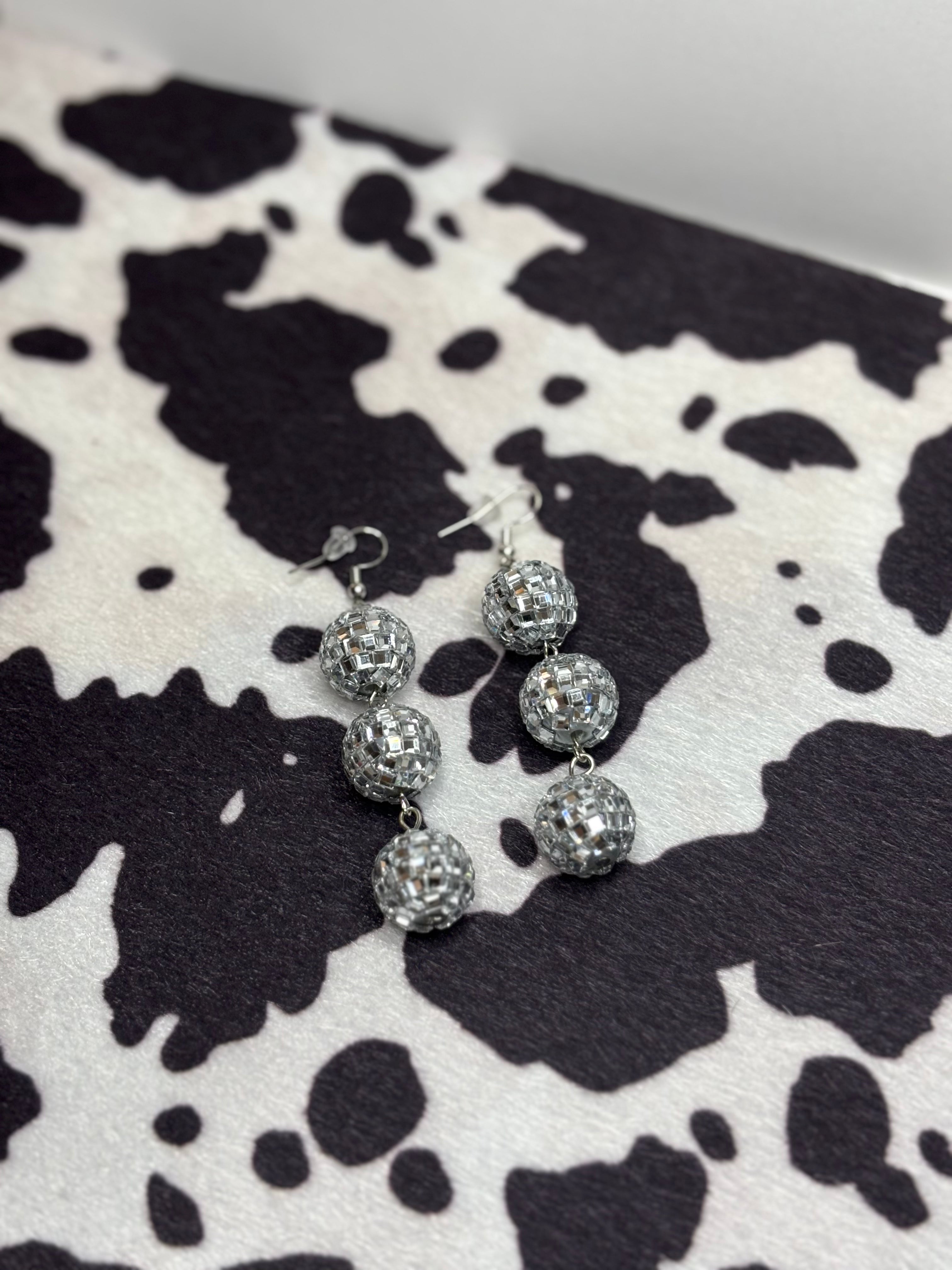 Disco cowgirl earrings